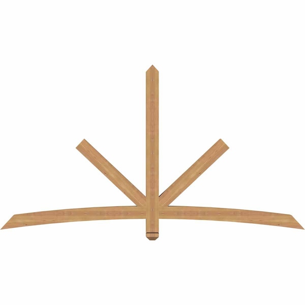 Ekena Millwork Alberta Smooth Timber Gable Bracket, Western Red Cedar, 84"W x 45"H x 3 1/2"D x 3 1/2"F, 13/12 Pitch GBW084X45X0404ALB00SWR - main